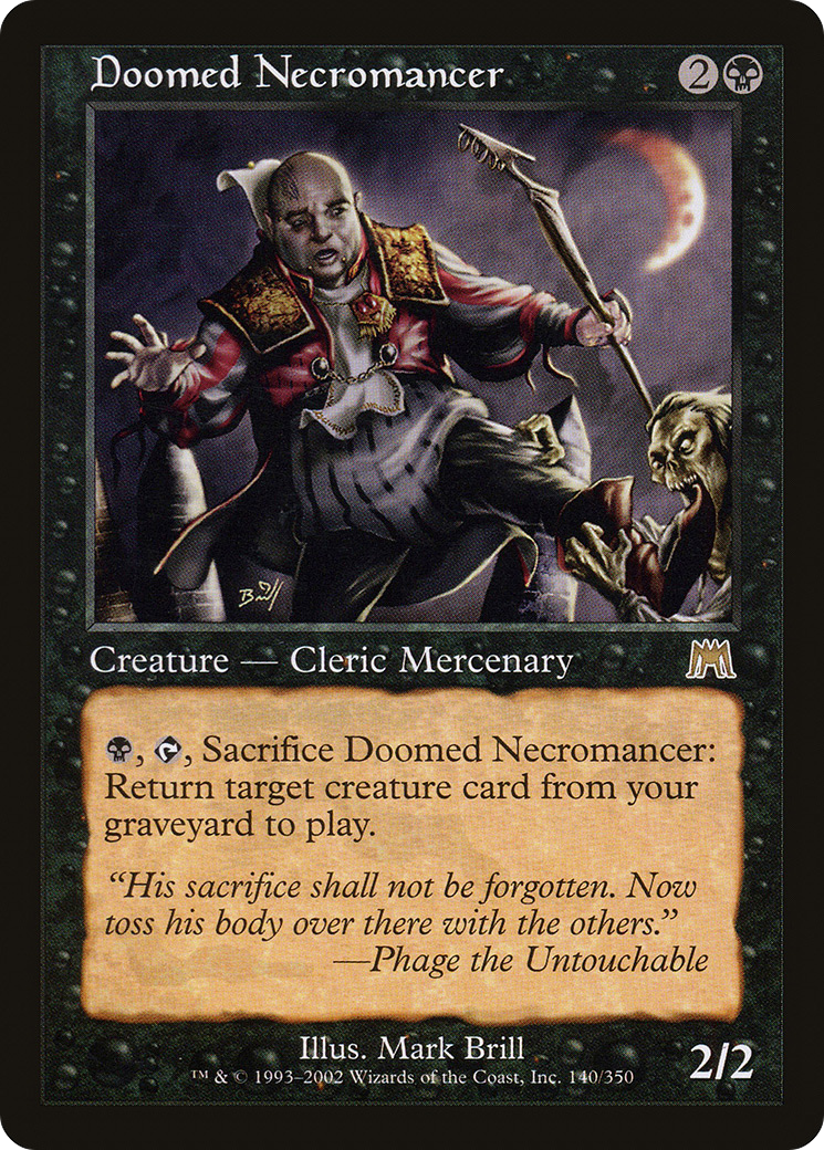Doomed Necromancer (ONS-140) [Onslaught] MTG Single Wizards of the Coast