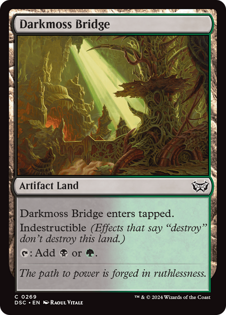 Darkmoss Bridge (DSC-269) [Duskmourn: House of Horror Commander] MTG Single Wizards of the Coast