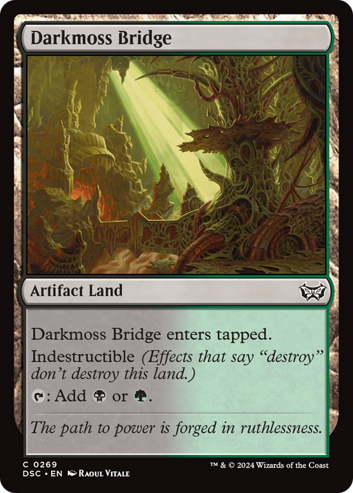 Darkmoss Bridge (DSC-269) [Duskmourn: House of Horror Commander] MTG Single Wizards of the Coast