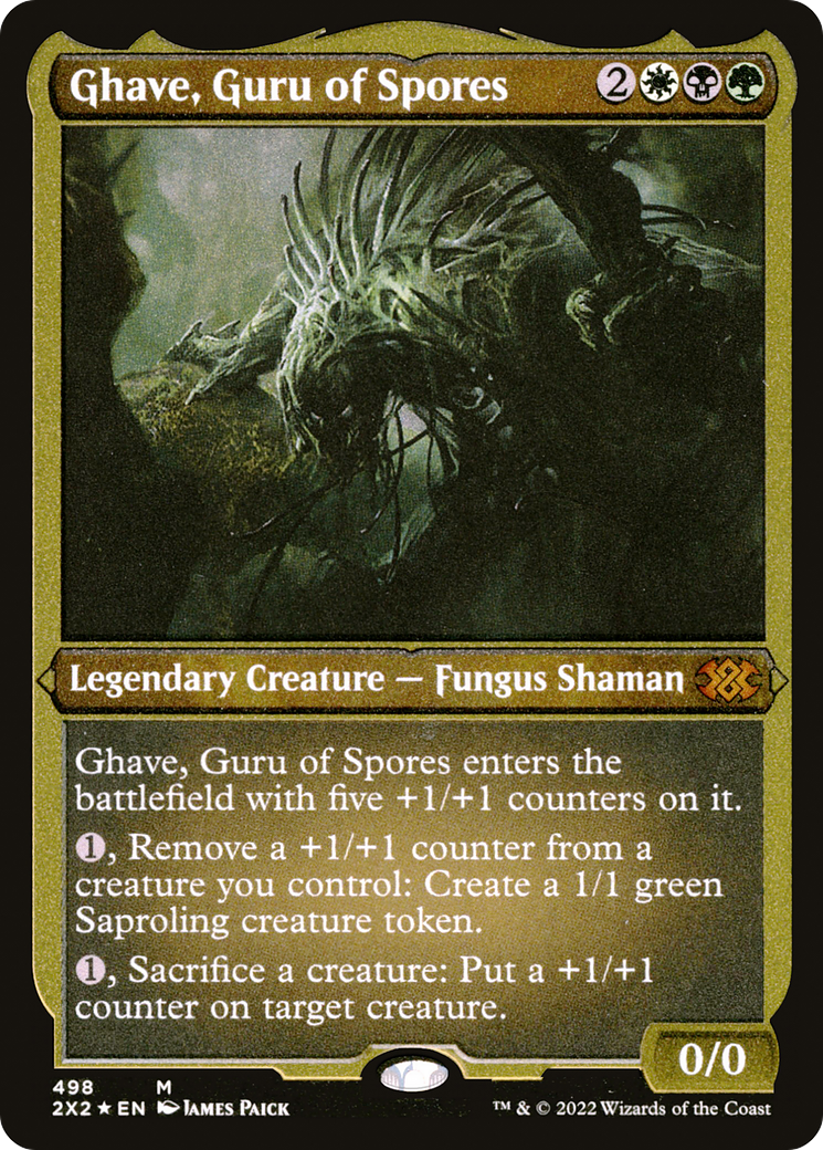 Ghave, Guru of Spores (Foil Etched) (2X2-498) [Double Masters 2022] Foil MTG Single Wizards of the Coast