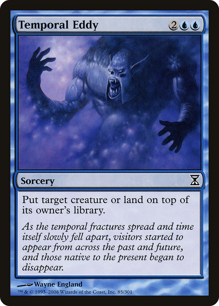 Temporal Eddy (TSP-085) [Time Spiral] Foil MTG Single Wizards of the Coast