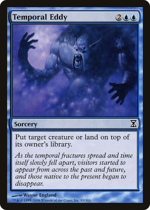 Temporal Eddy (TSP-085) [Time Spiral] Foil MTG Single Wizards of the Coast