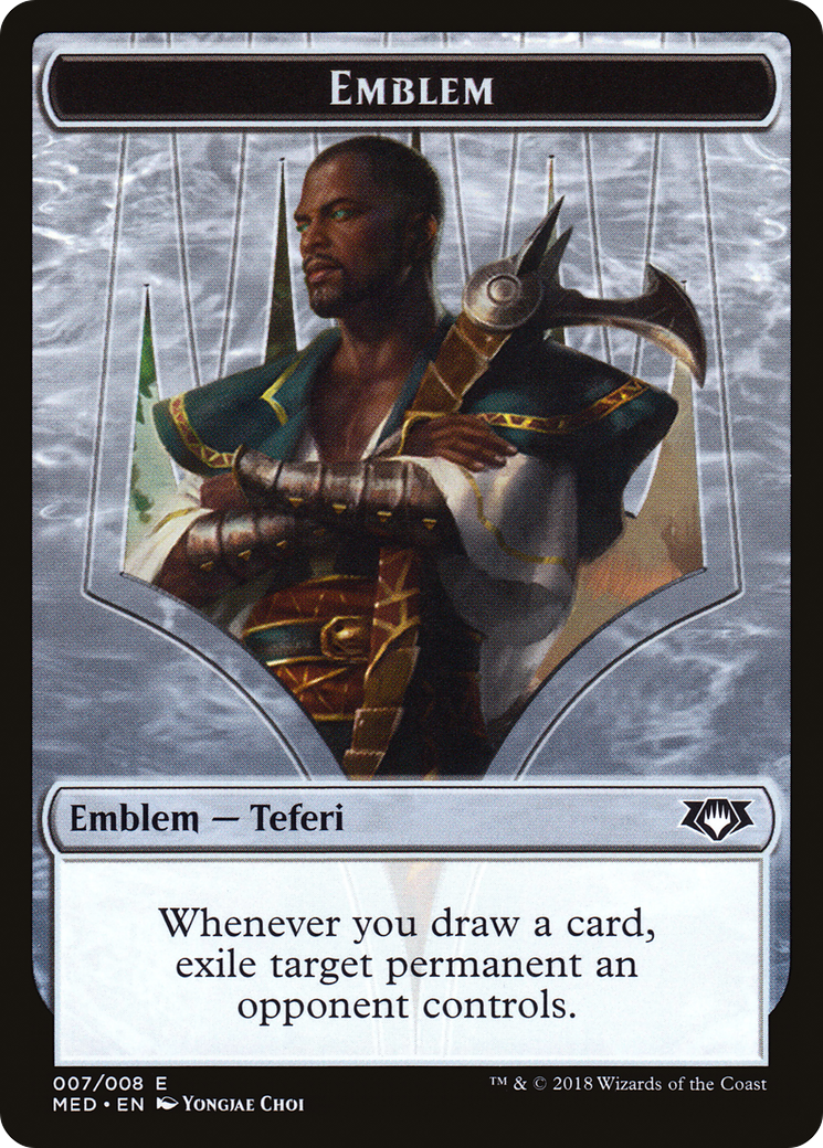 Emblem - Teferi, Hero of Dominaria (MED-007) [Tokens] Mythic Edition Tokens MTG Single Wizards of the Coast