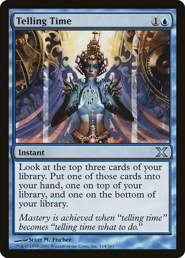 Telling Time (10E-114) [Tenth Edition] MTG Single Wizards of the Coast