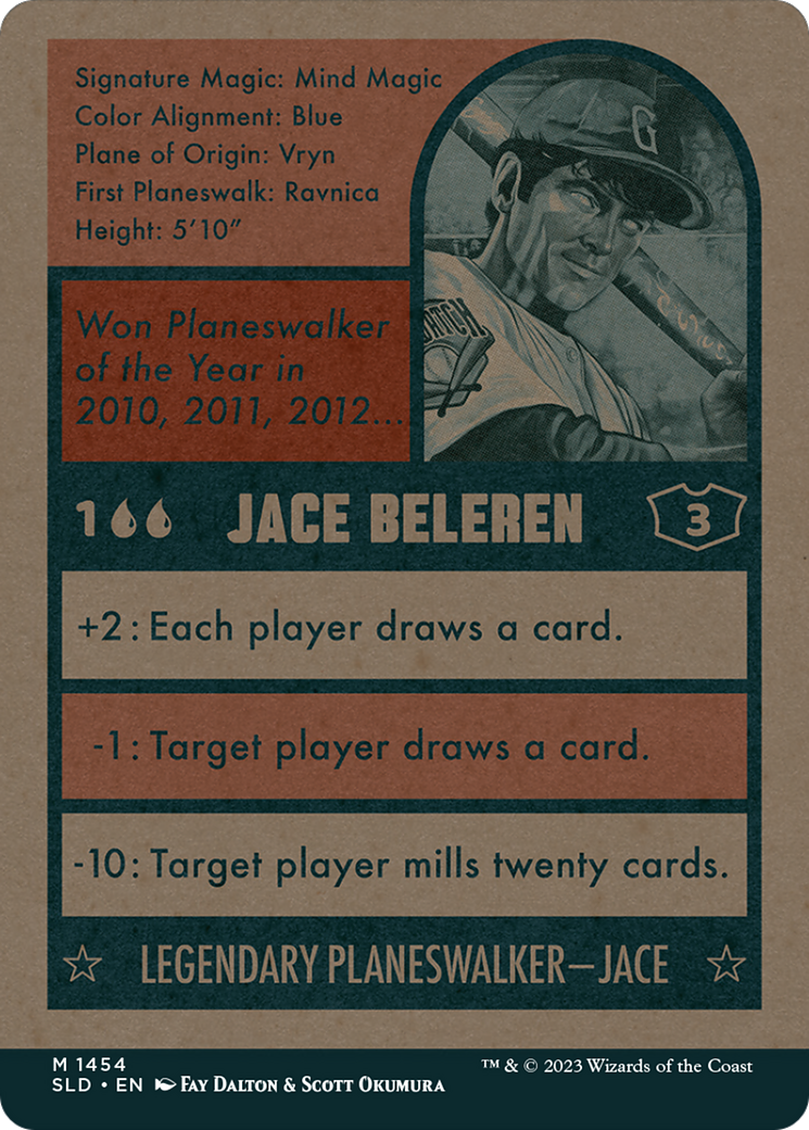 Jace Beleren (1454) (SLD-1454) [Secret Lair] Drop (Full Art) (Borderless) MTG Single Wizards of the Coast