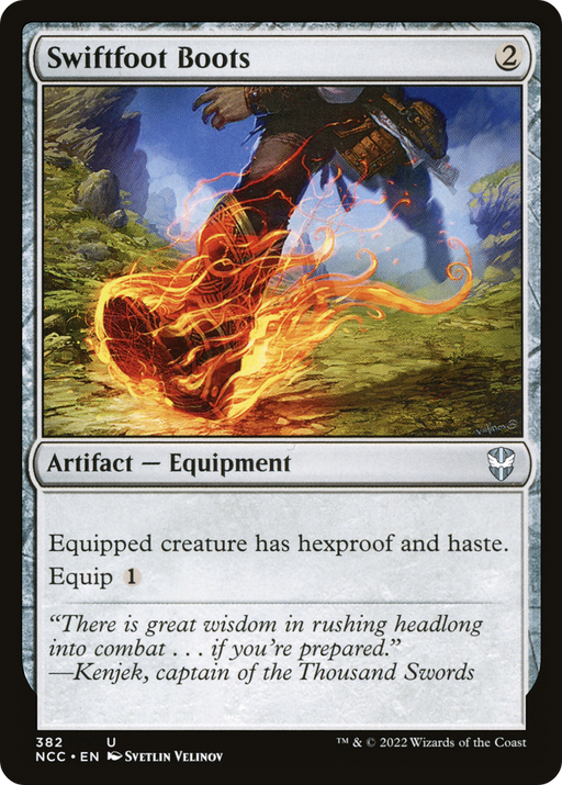 Swiftfoot Boots (NCC-382) [New Capenna Commander] MTG Single Wizards of the Coast