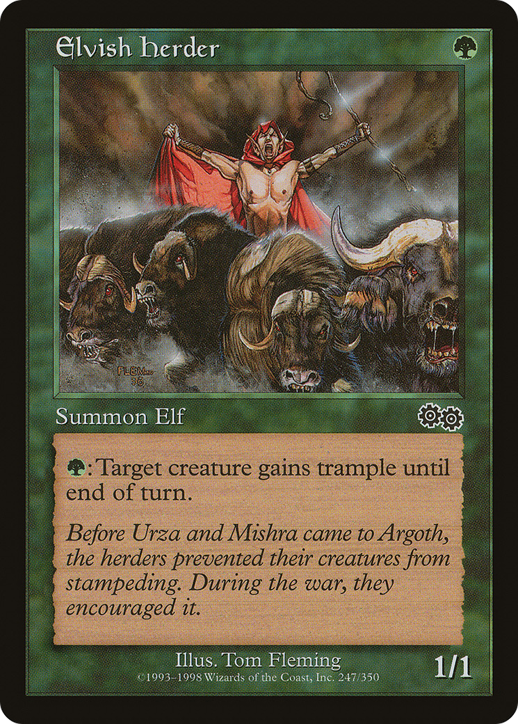 Elvish Herder (USG-247) [Urza's Saga] MTG Single Wizards of the Coast