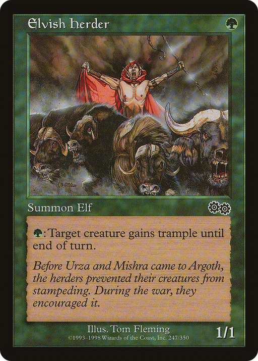 Elvish Herder (USG-247) [Urza's Saga] MTG Single Wizards of the Coast