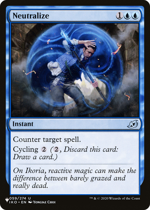 Neutralize (LIST-IKO-59) [Mystery Booster] The List MTG Single Wizards of the Coast