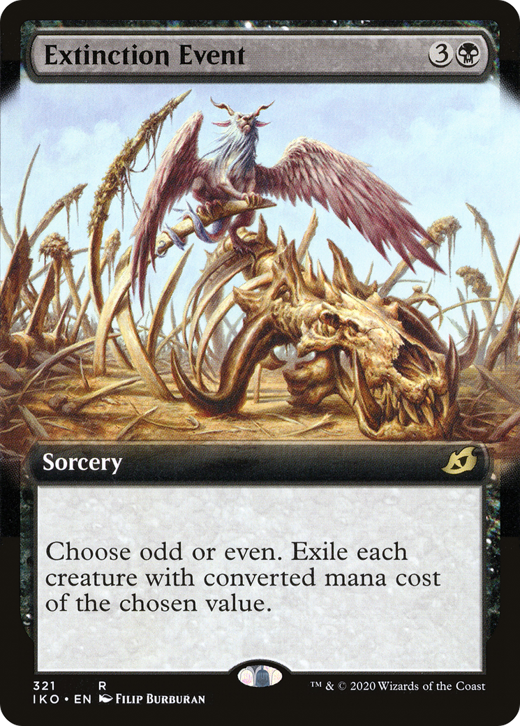 Extinction Event (IKO-321) [Ikoria: Lair of Behemoths] (Extended Art) Foil MTG Single Wizards of the Coast