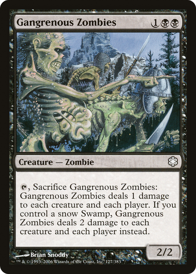 Gangrenous Zombies (CTD-127) [Misc] Coldsnap Theme Decks MTG Single Wizards of the Coast