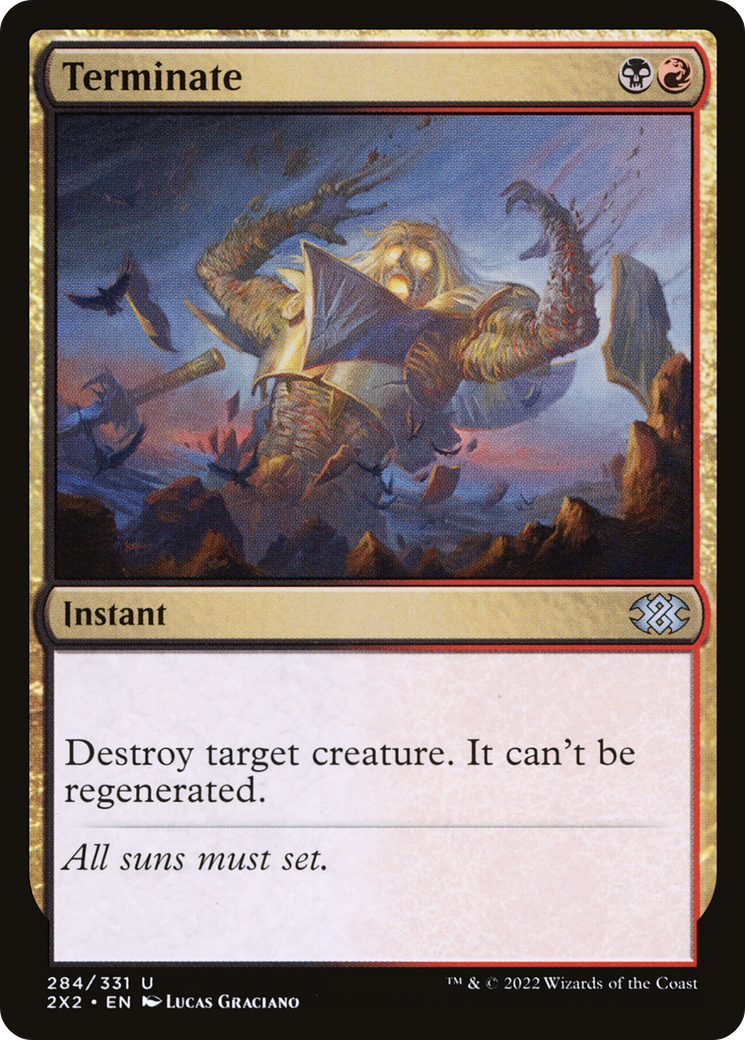 Terminate (2X2-284) [Double Masters 2022] Foil MTG Single Wizards of the Coast