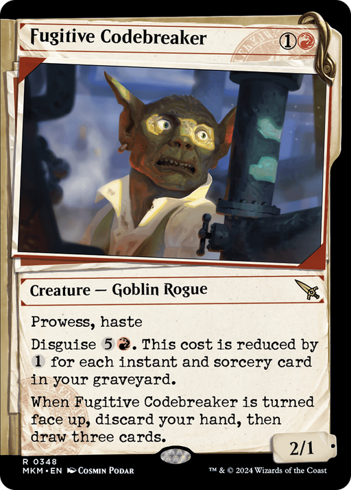 Fugitive Codebreaker (MKM-348) [Murders at Karlov Manor] (Showcase) MTG Single Murders at Karlov Manor