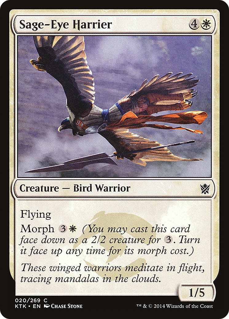 Sage-Eye Harrier (KTK-020) [Khans of Tarkir] MTG Single Wizards of the Coast