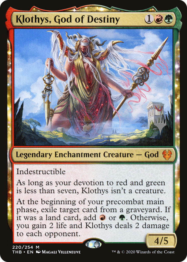Klothys, God of Destiny (PPTHB-220) [Theros Beyond Death Promos] MTG Single Wizards of the Coast