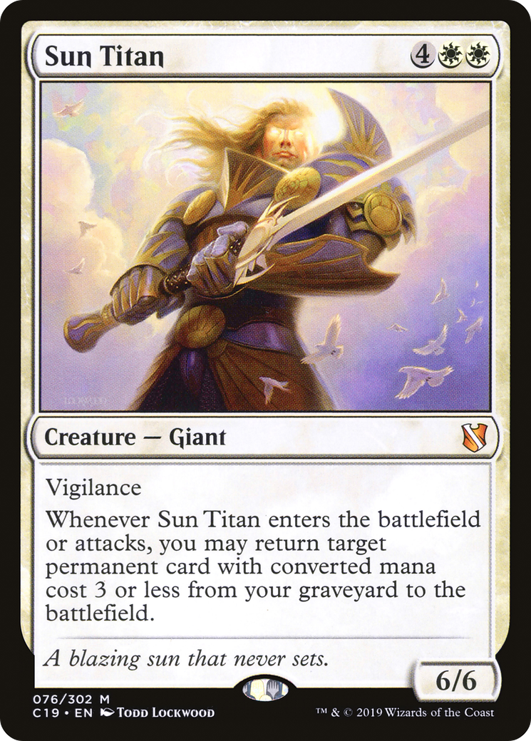 Sun Titan (C19-076) [Commander 2019] MTG Single Wizards of the Coast