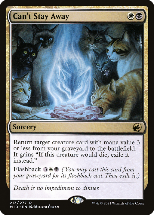 Can't Stay Away (MID-213) [Innistrad: Midnight Hunt] Foil MTG Single Wizards of the Coast
