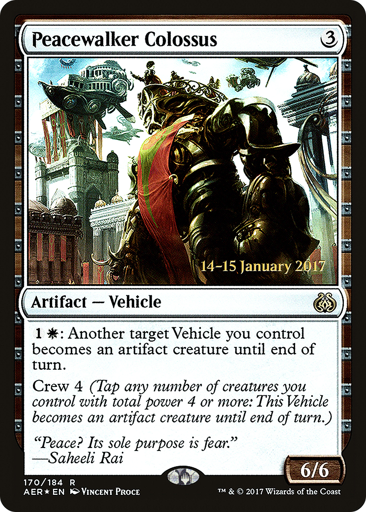 Peacewalker Colossus (PRE-170) [Aether Revolt Promos] Foil MTG Single Wizards of the Coast