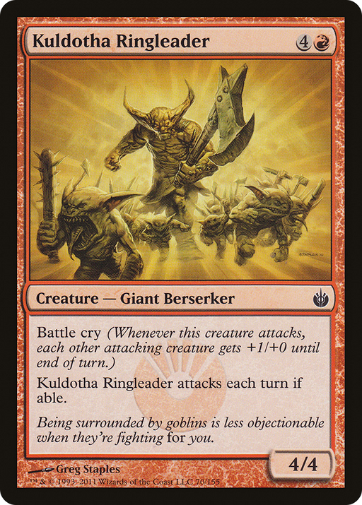 Kuldotha Ringleader (MBS-070) [Mirrodin Besieged] MTG Single Wizards of the Coast