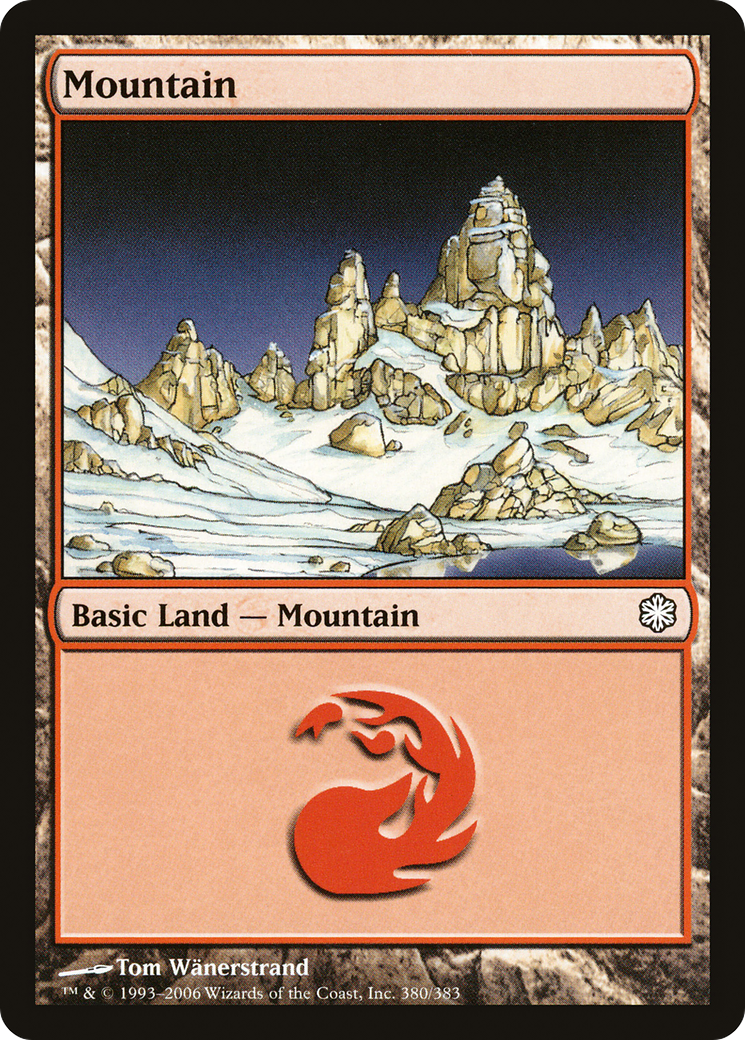 Mountain (380) (CTD-380) [Misc] Coldsnap Theme Decks MTG Single Wizards of the Coast