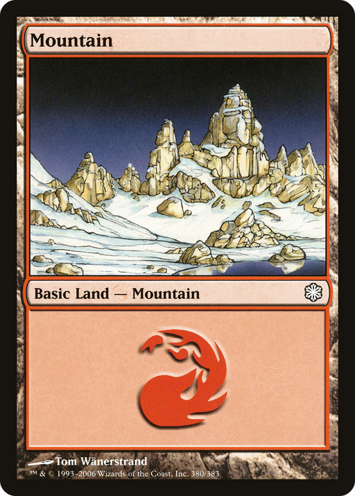 Mountain (380) (CTD-380) [Misc] Coldsnap Theme Decks MTG Single Wizards of the Coast
