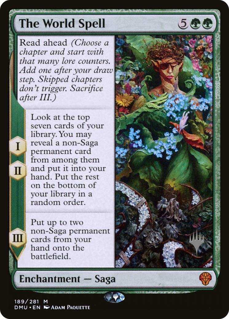 The World Spell (PPDMU-189) [Dominaria United Promos] Foil MTG Single Wizards of the Coast