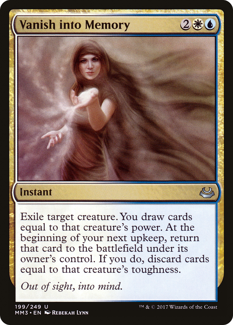Vanish into Memory (MM3-199) [Modern Masters 2017] MTG Single Modern Masters 2017