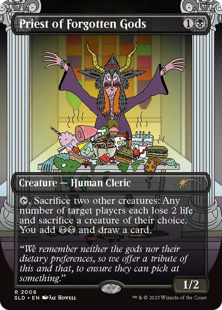 Priest of Forgotten Gods (SLD-2006) [Secret Lair] Drop (Borderless) MTG Single Wizards of the Coast
