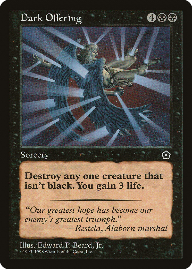 Dark Offering (P02-) [Misc] Portal Second Age MTG Single Wizards of the Coast