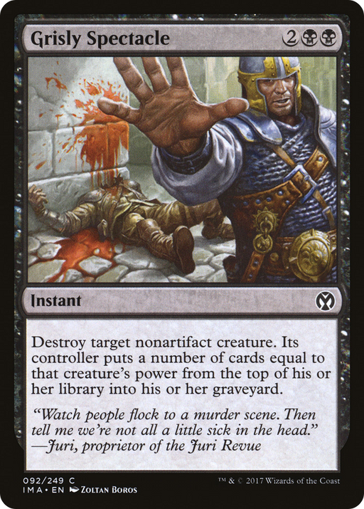 Grisly Spectacle (IMA-092) [Iconic Masters] Foil MTG Single Wizards of the Coast