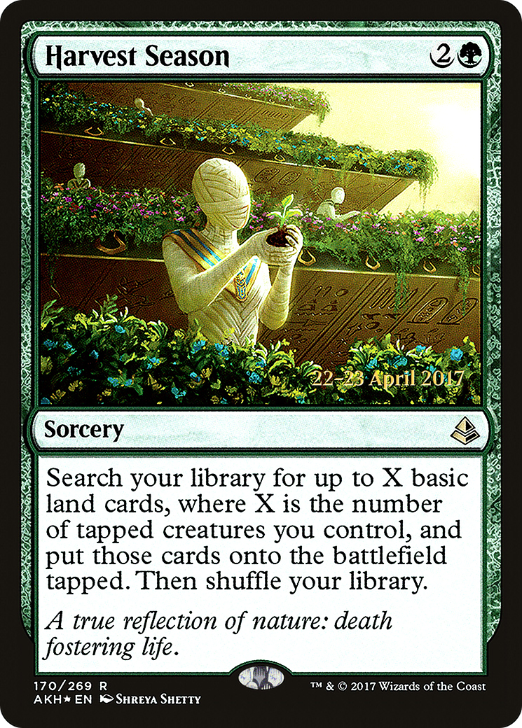 Harvest Season (PRE-170) [Amonkhet Promos] Foil MTG Single Wizards of the Coast