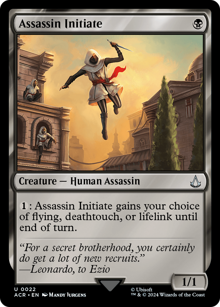 Assassin Initiate (ACR-022) [Assassin's Creed] MTG Single Wizards of the Coast