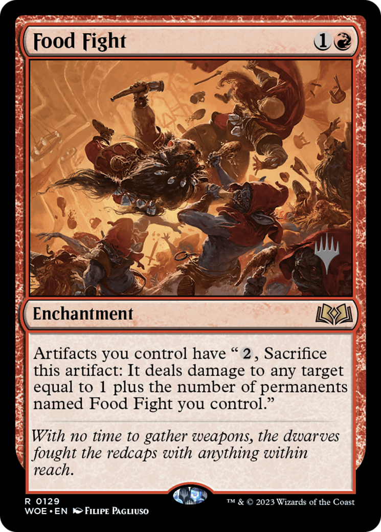 Food Fight (PPWOE-129) [Wilds of Eldraine Promos] MTG Single Wizards of the Coast