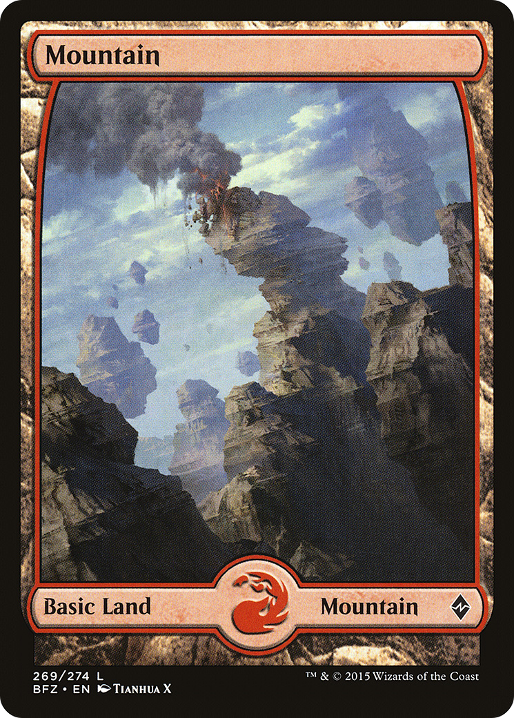 Mountain (BFZ-269) [Battle for Zendikar] Foil MTG Single Wizards of the Coast