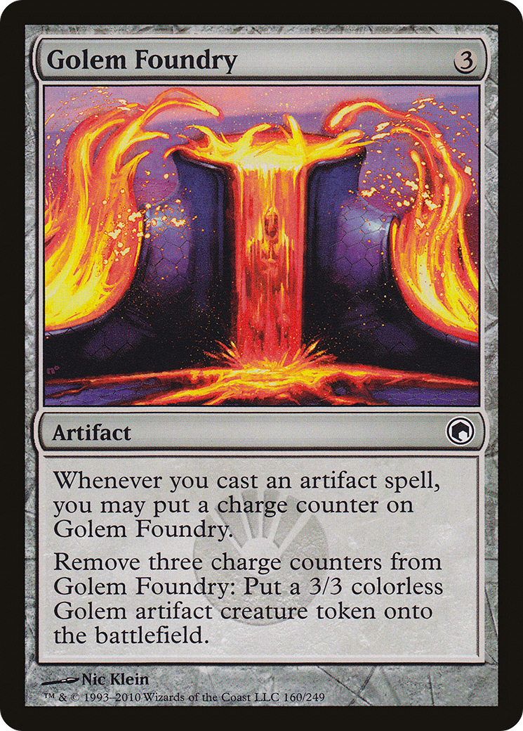 Golem Foundry (SOM-160) [Scars of Mirrodin] Foil MTG Single Wizards of the Coast