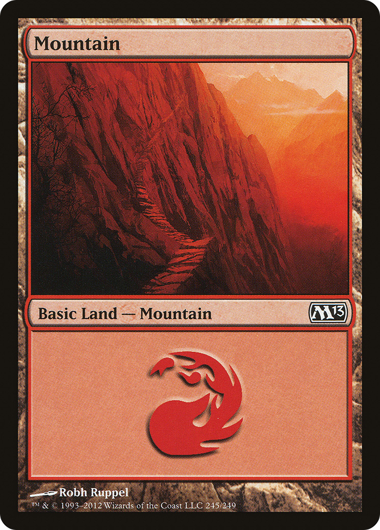 Mountain (M13-245) [Magic 2013] Foil MTG Single Wizards of the Coast