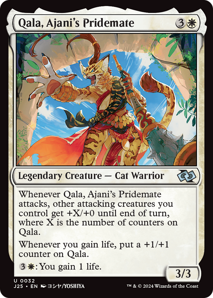 Qala, Ajani's Pridemate (Anime) (J25-032) [Foundations Jumpstart] MTG Single Wizards of the Coast