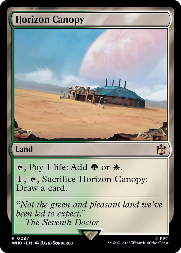 Horizon Canopy (WHO-287) [Doctor Who] MTG Single Wizards of the Coast