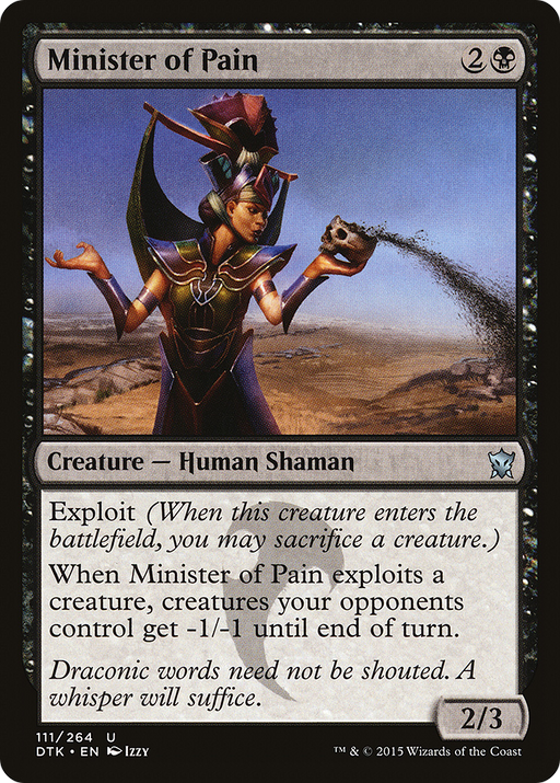 Minister of Pain (DTK-111) [Dragons of Tarkir] Foil MTG Single Wizards of the Coast