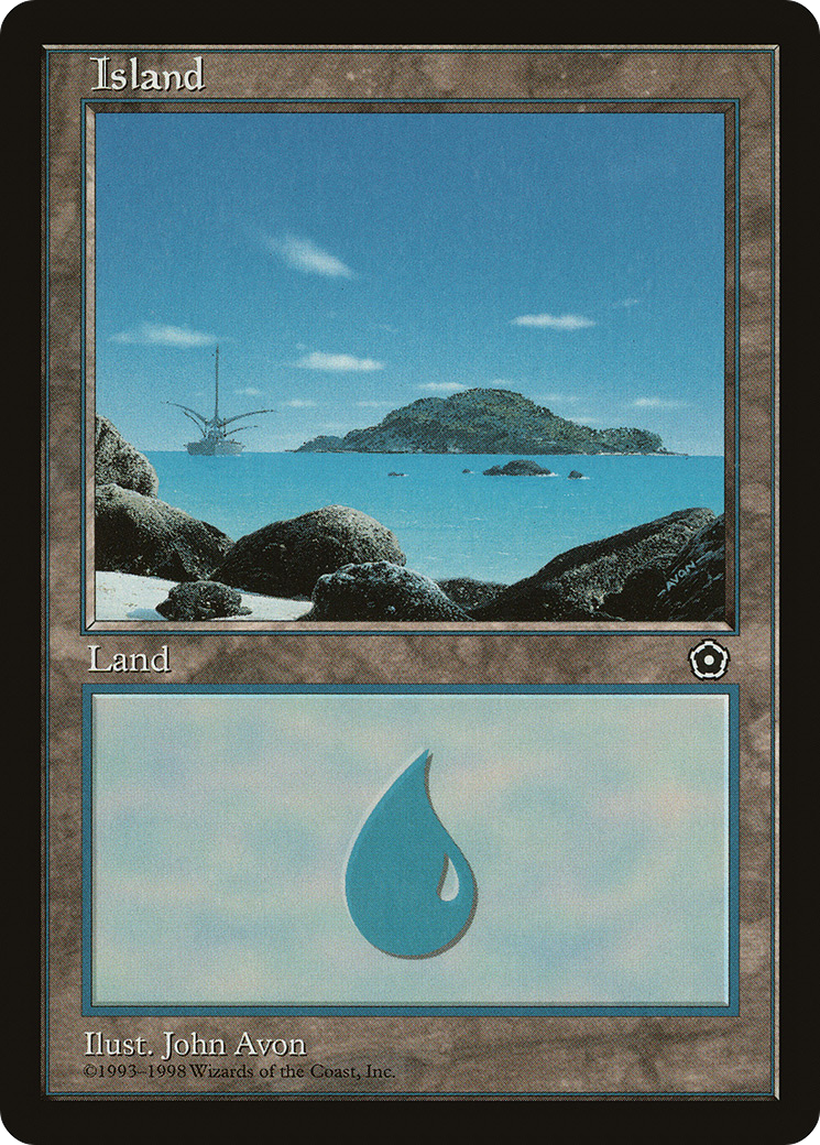 Island (P02-156) [Misc] Portal Second Age MTG Single Wizards of the Coast
