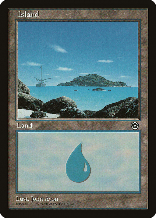 Island (P02-156) [Misc] Portal Second Age MTG Single Wizards of the Coast