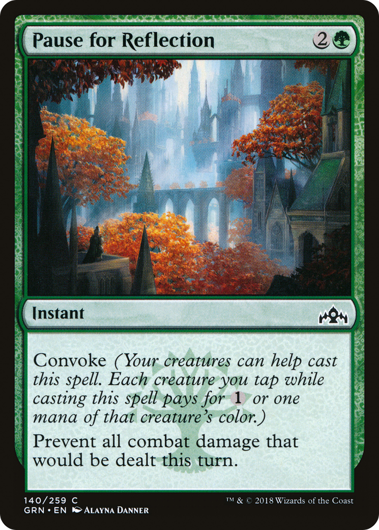 Pause for Reflection (GRN-140) [Guilds of Ravnica] Foil MTG Single Wizards of the Coast
