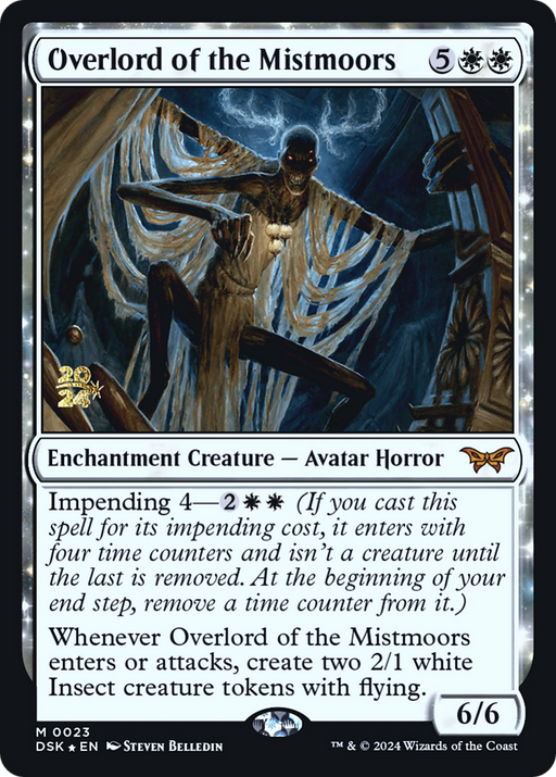 Overlord of the Mistmoors (PRE-023) [Duskmourn: House of Horror Promos] Foil MTG Single Wizards of the Coast