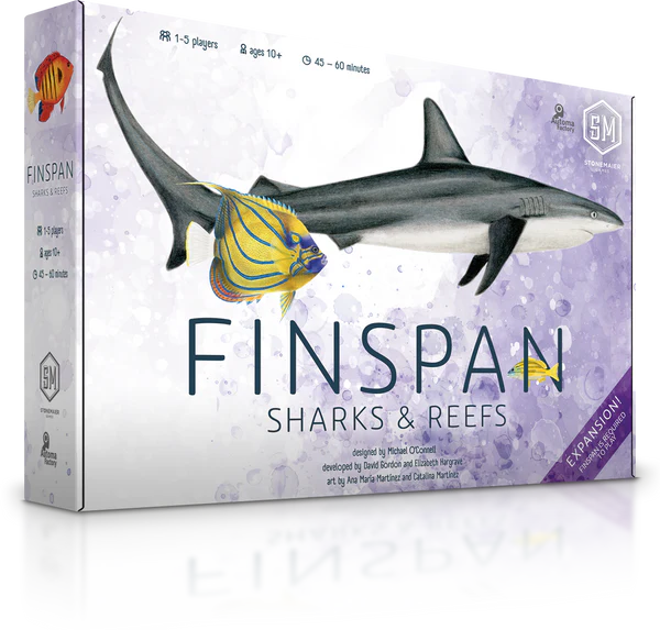 Finspan: Sharks & Reefs Expansion (In-Store Release: June 12; Shipping Release: June 26) Board Games Stonemaier Games