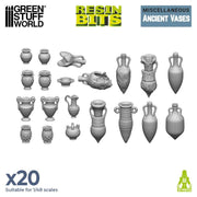Green Stuff World: 3D printed set - Ancient Vases Model Tools & Glue Green Stuff World