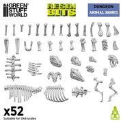 Green Stuff World: 3D printed set - Animal Bones Model Tools & Glue Green Stuff World