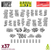 Green Stuff World: 3D printed set - Bullet Casings Model Tools & Glue Green Stuff World
