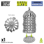 Green Stuff World: 3D printed set - Dungeon Cage Model Tools & Glue Green Stuff World
