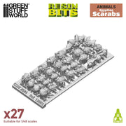 Green Stuff World: 3D printed set - Egyptian Scarabs Model Tools & Glue Green Stuff World