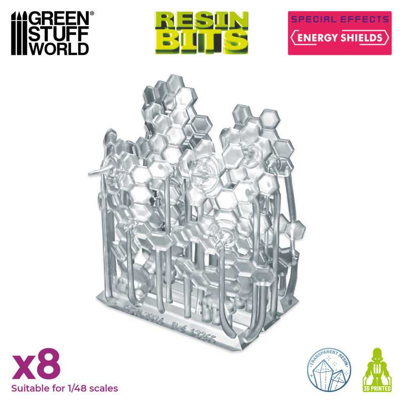 Green Stuff World: 3D printed set - Special Effects: Energy Shields